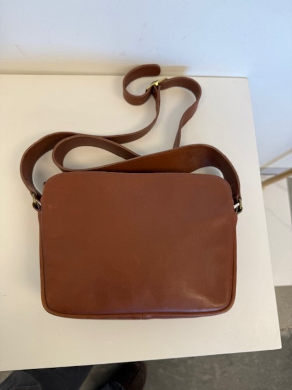coach vintage leather bag brown color #4135